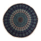 Small Mandala Roundie Cotton Art (130cm) - Peacock Blues - Luna Panther