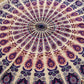 Small Mandala Roundie Cotton Art (130cm) - Peacock Purples - Luna Panther