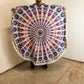 Small Mandala Roundie Cotton Art (130cm) - Peacock Purples - Luna Panther