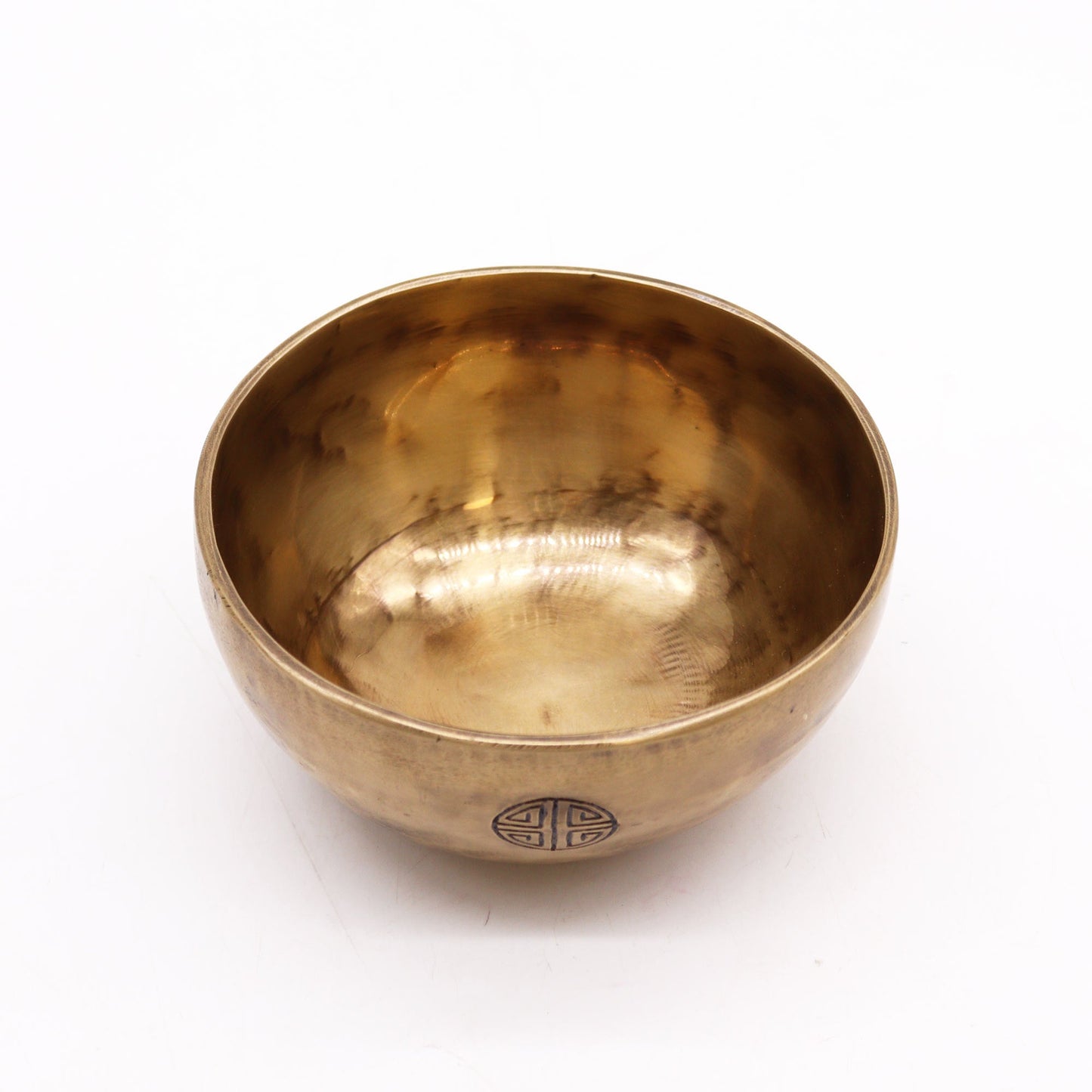 Polished Small Nepalese Moon Bowl - (approx. 550g) - 13cm featuring natural patterning and unique variations - Luna Panther