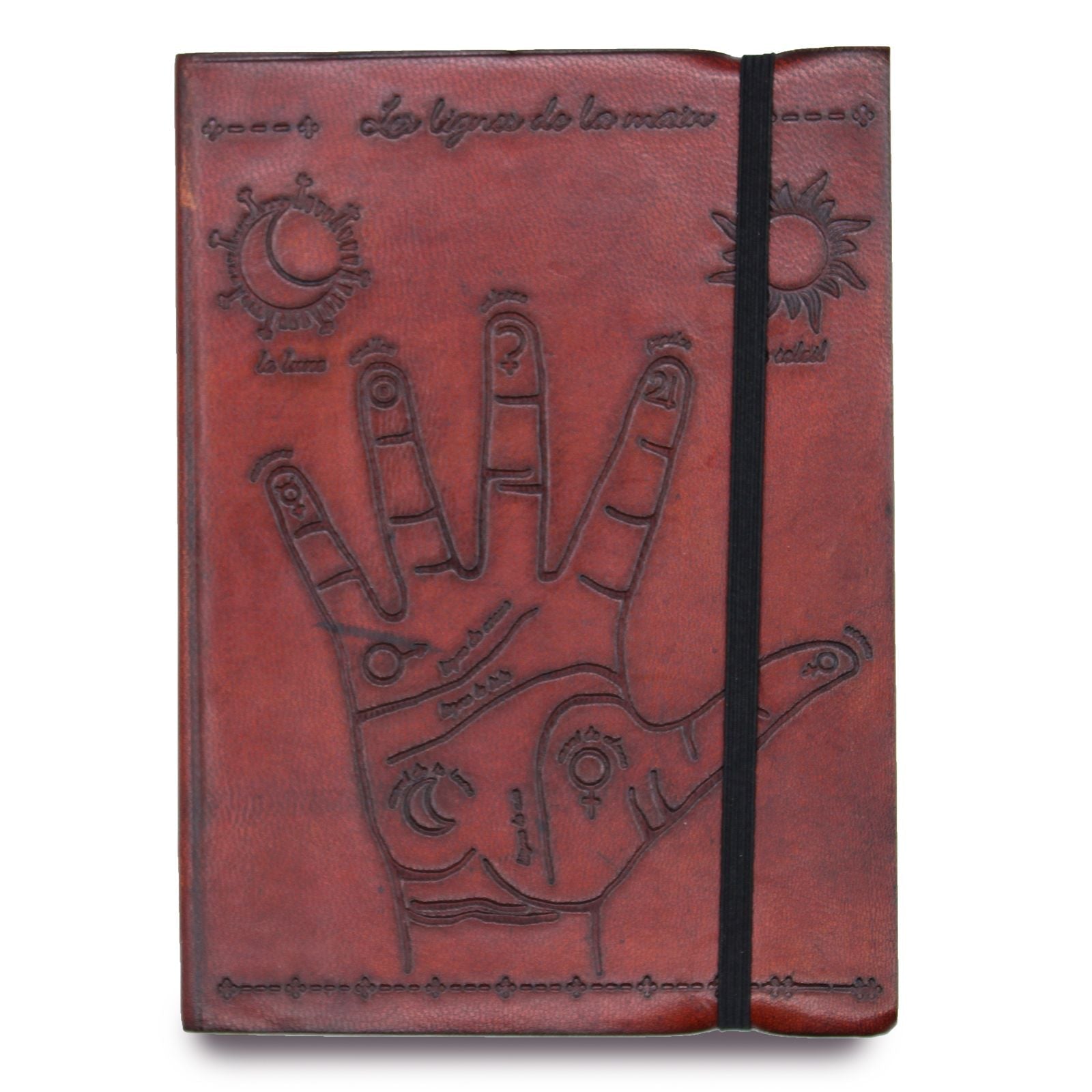 Small Notebook with strap - Palmistry - Luna Panther