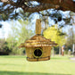 Small Round Seagrass Bird Box 17x17cm - Luna Panther