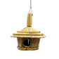 Small Round Seagrass Bird Box 17x17cm - Luna Panther