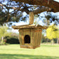 Small Square Seagrass Bird Box 18x13cm - Luna Panther