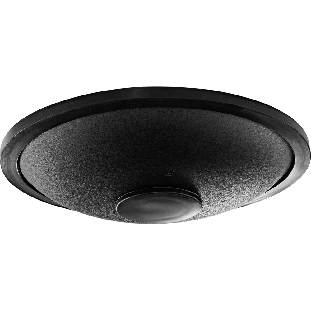 Polished Small Steel Tongue Drum 7 Tongue Drum F Minor Black Sstd1Bk featuring natural patterning and unique variations - Luna Panther