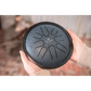 Polished Small Steel Tongue Drum 7 Tongue Drum G Minor Navy Blue Sstd2Nb featuring natural patterning and unique variations - Luna Panther