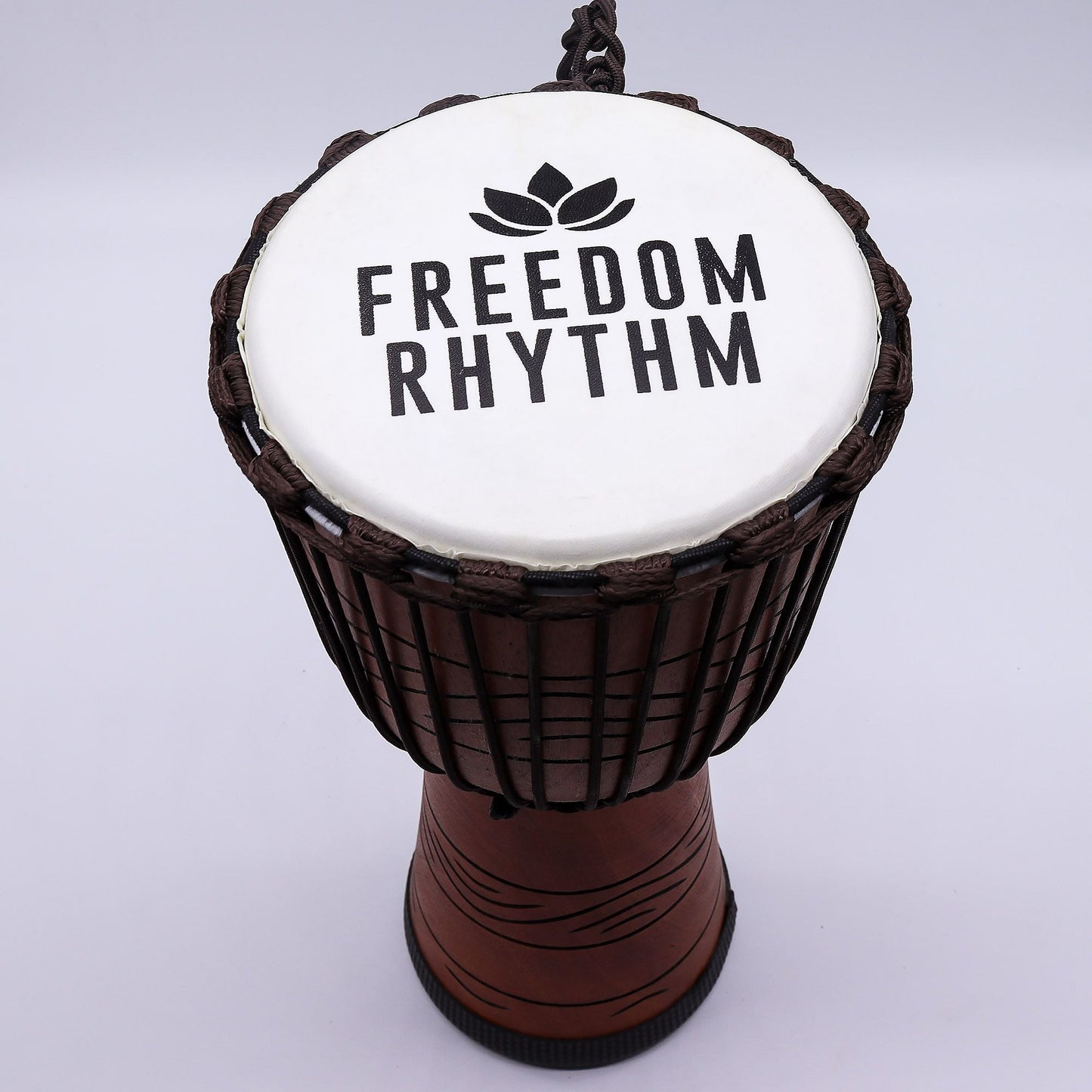 Large Pro Djembe Drum - Freedom Rhythm - 50cm (22cm Diameter) at Luna Panther