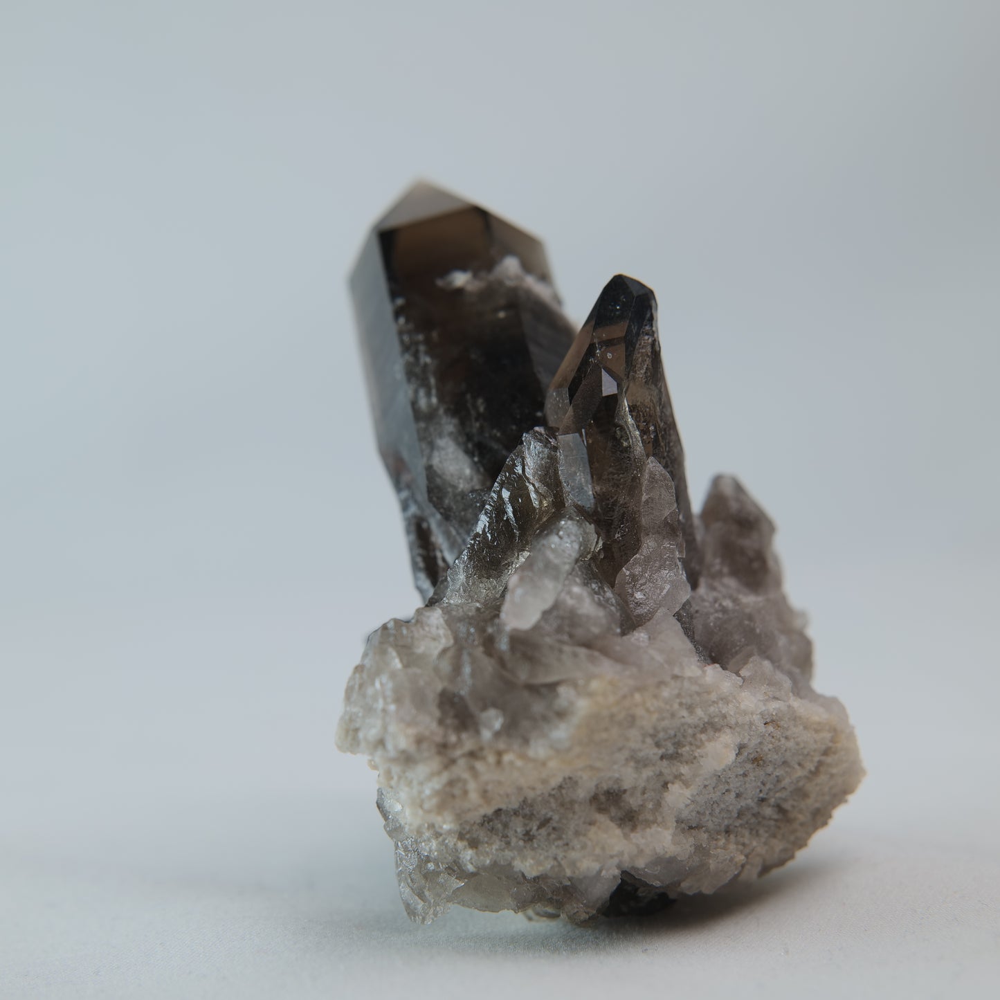 Smoky Quartz Cluster 131g reverse view