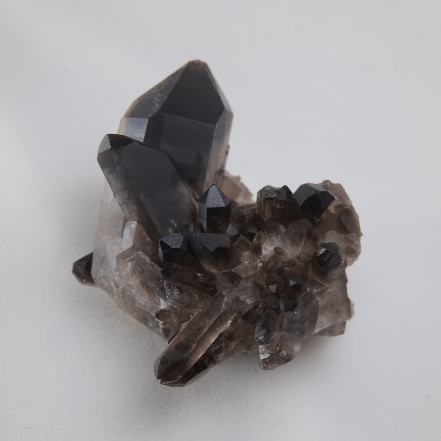 Smoky Quartz Cluster 144g front view