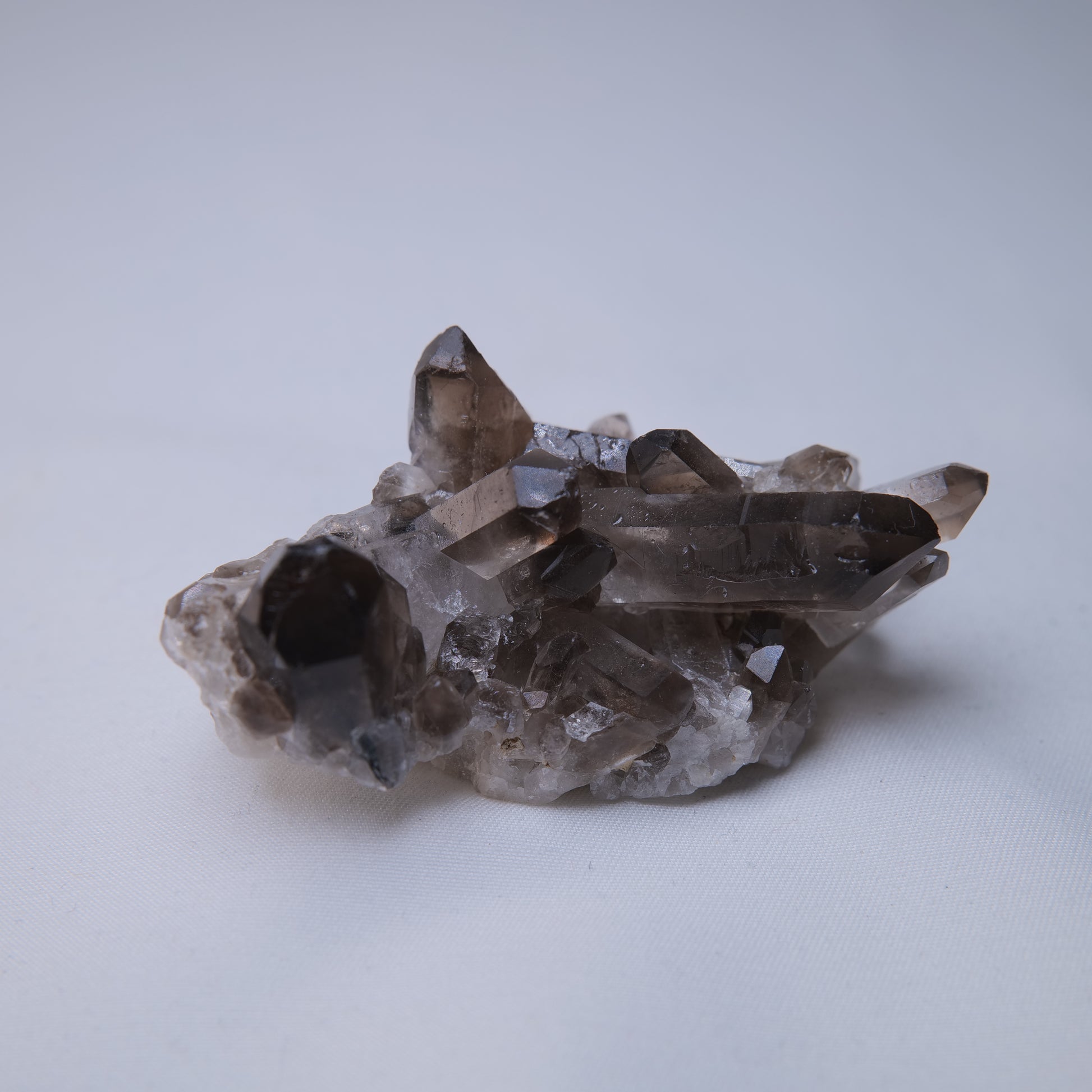 Smoky Quartz Cluster 63g front view