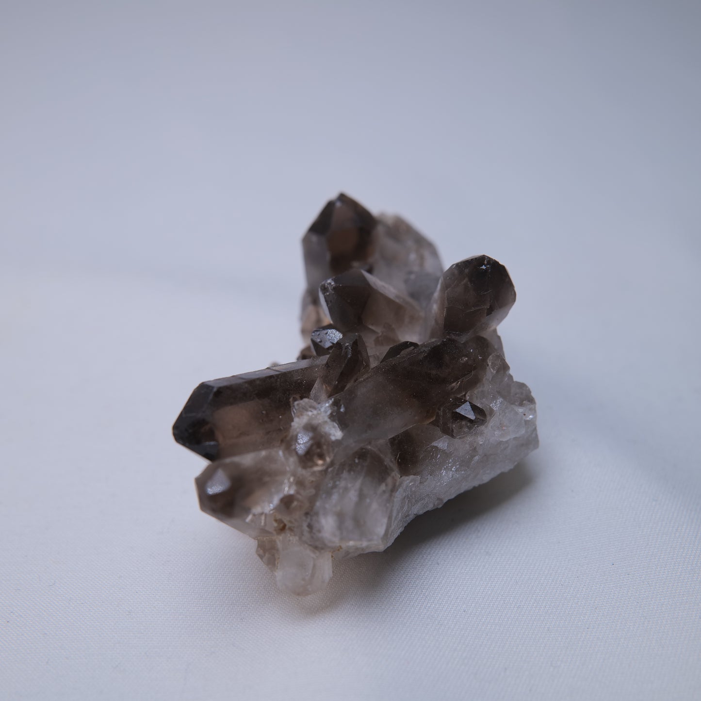 Smoky Quartz Cluster 63g side view