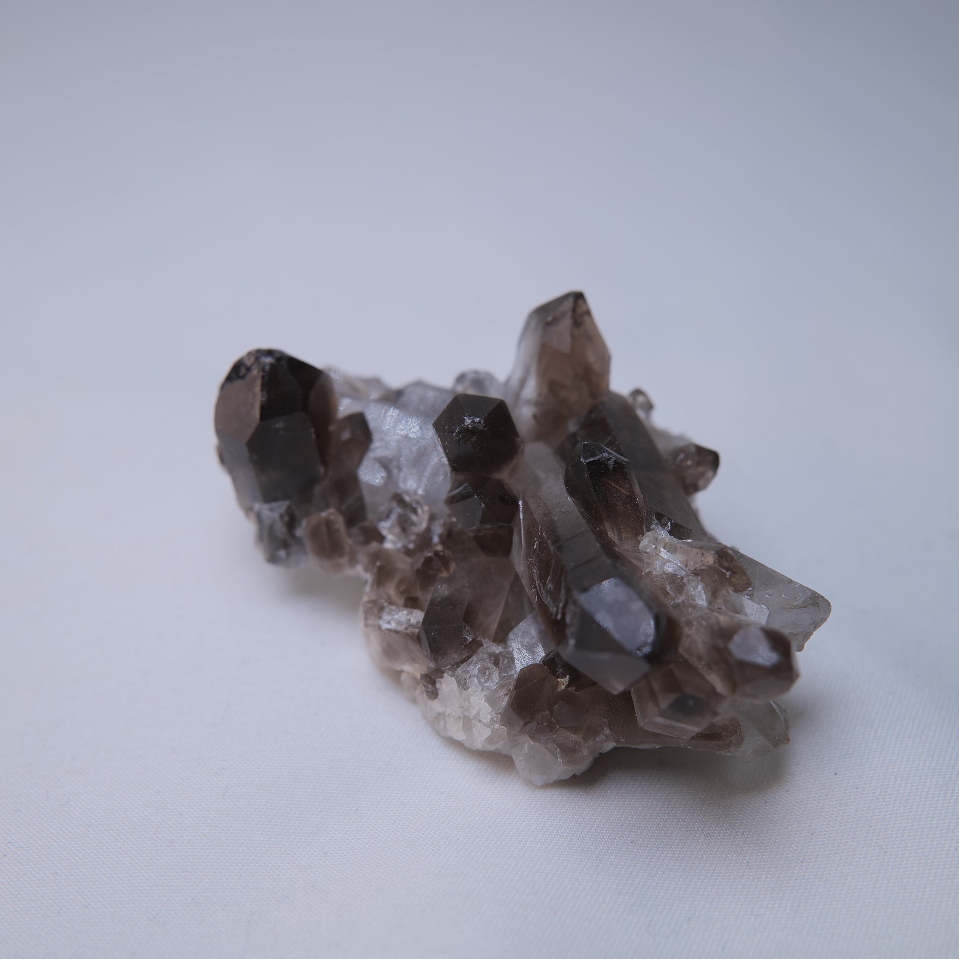 Smoky Quartz Cluster 63g top view