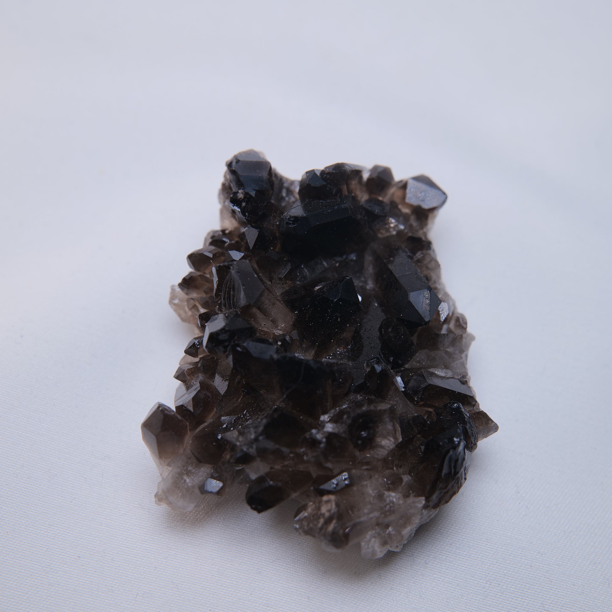 Smoky Quartz Cluster 64g front left view