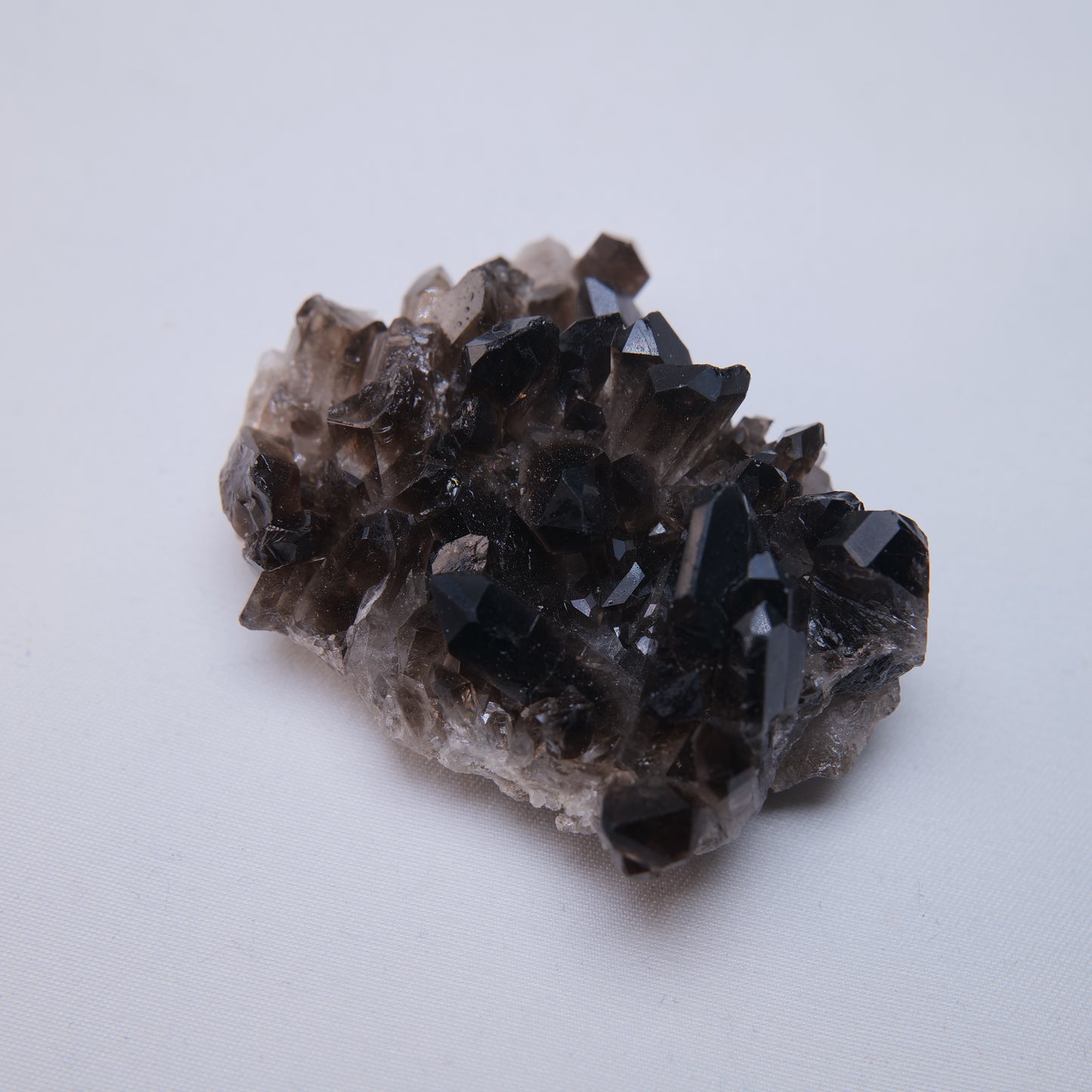 Smoky Quartz Cluster 64g reverse side view
