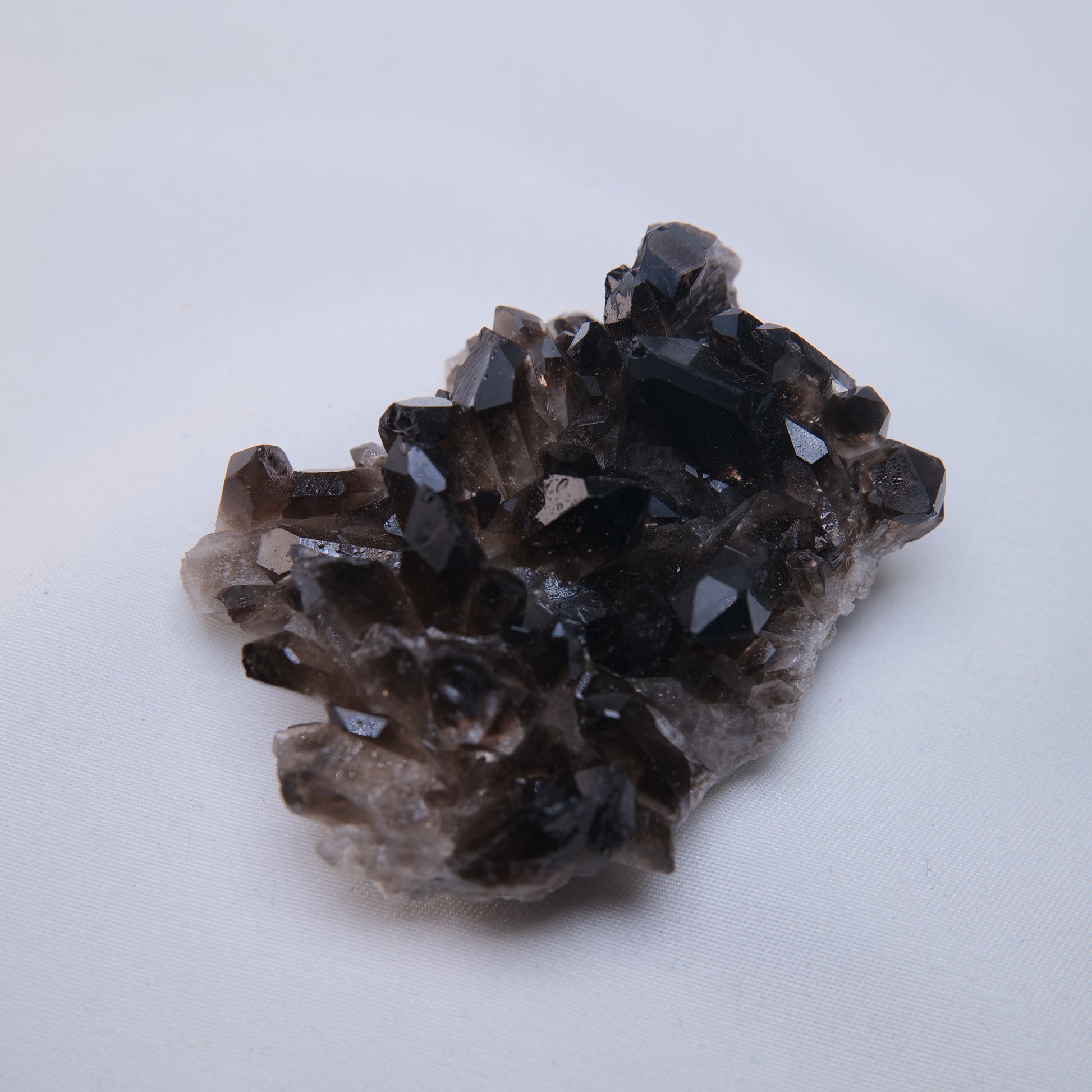 Smoky Quartz Cluster 64g side view