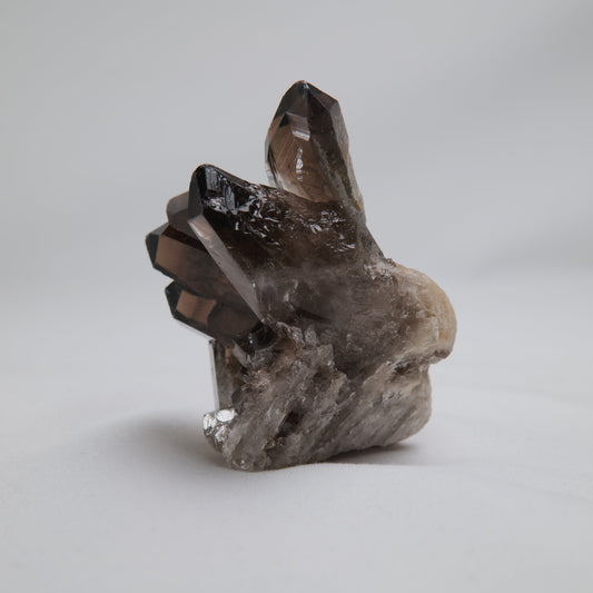 Smoky Quartz Cluster 86g — minerals, image 2 of 5. alternate view