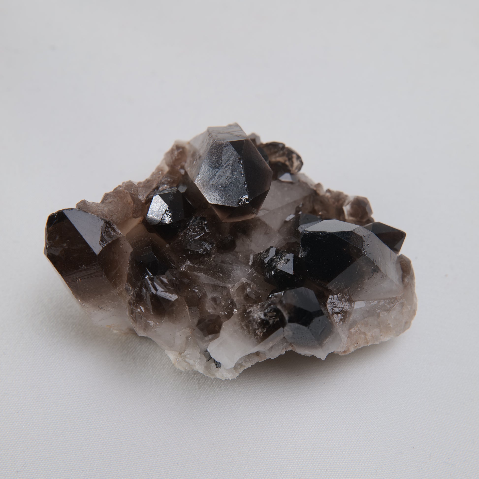 Smoky Quartz Cluster 91g front view