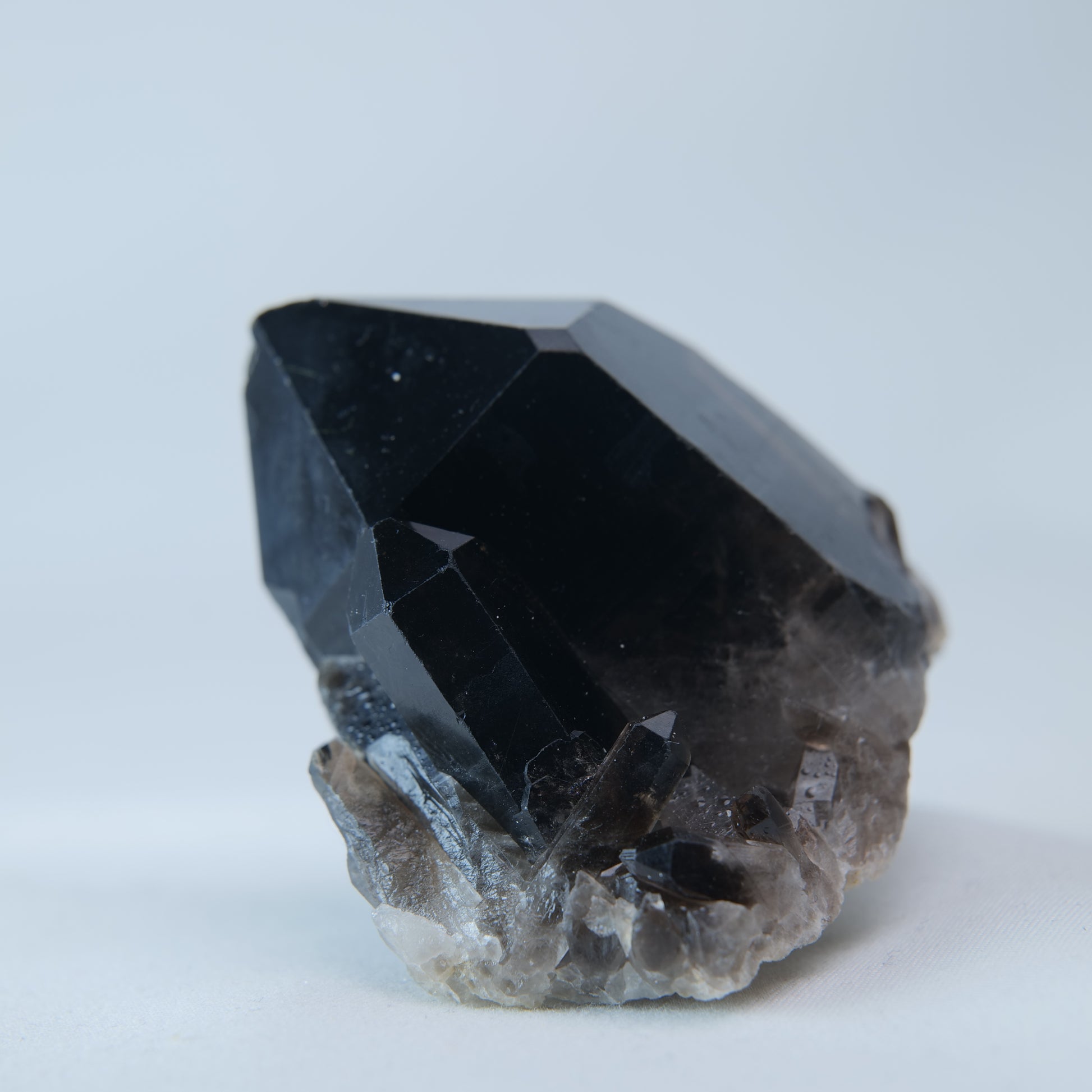 Smoky Quartz Cluster on Matrix 109g reverse view
