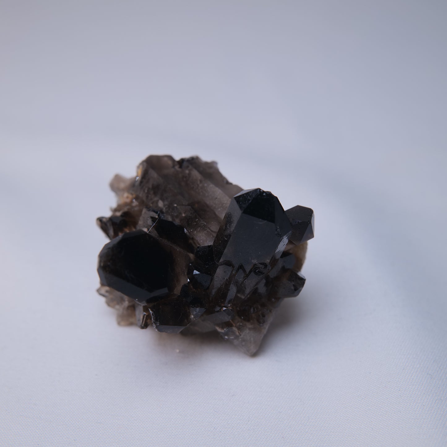 Smoky Quartz Cluster on Matrix 56g reverse view