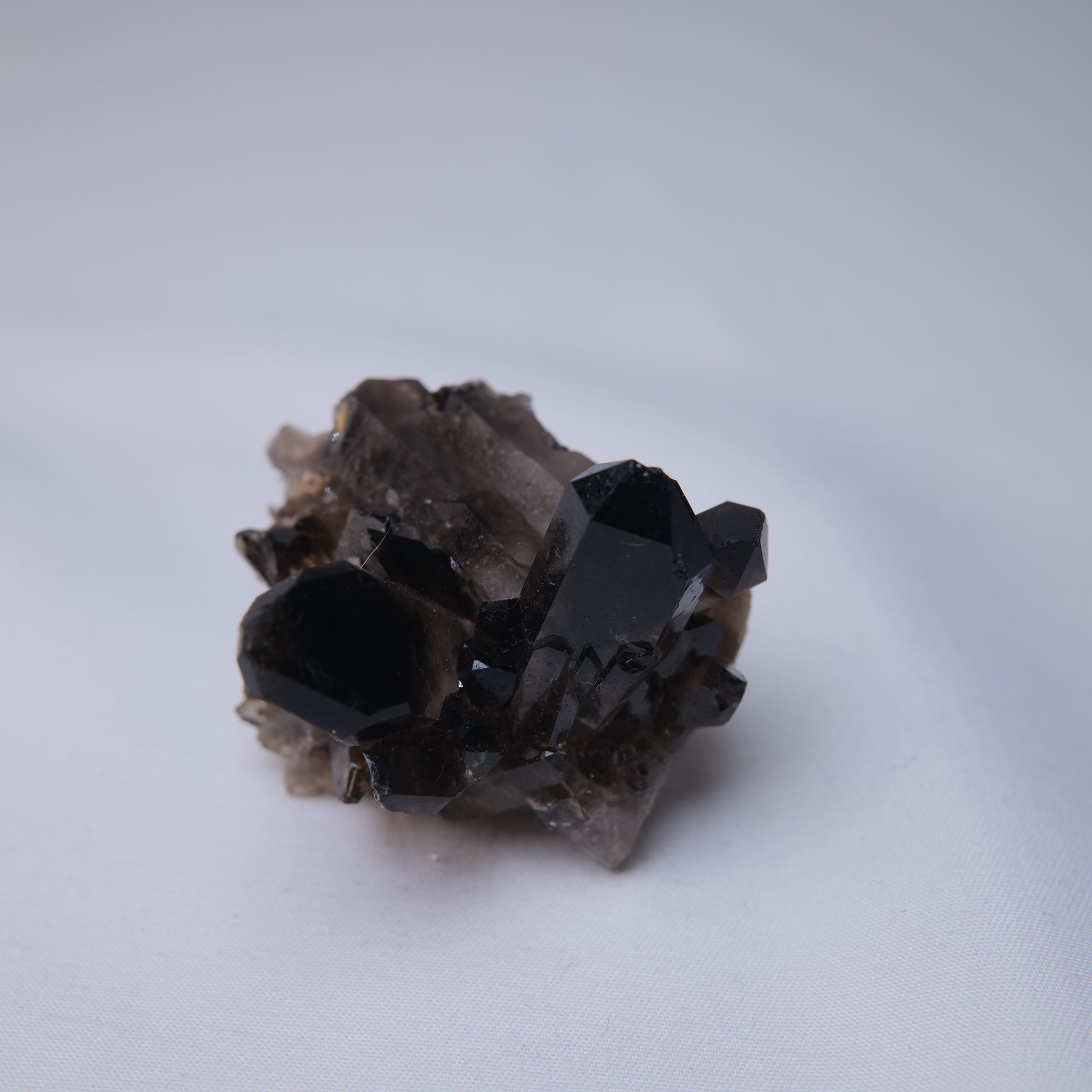 Smoky Quartz Cluster on Matrix 56g reverse view