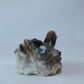 Smoky Quartz Cluster on Matrix 77g reverse side view