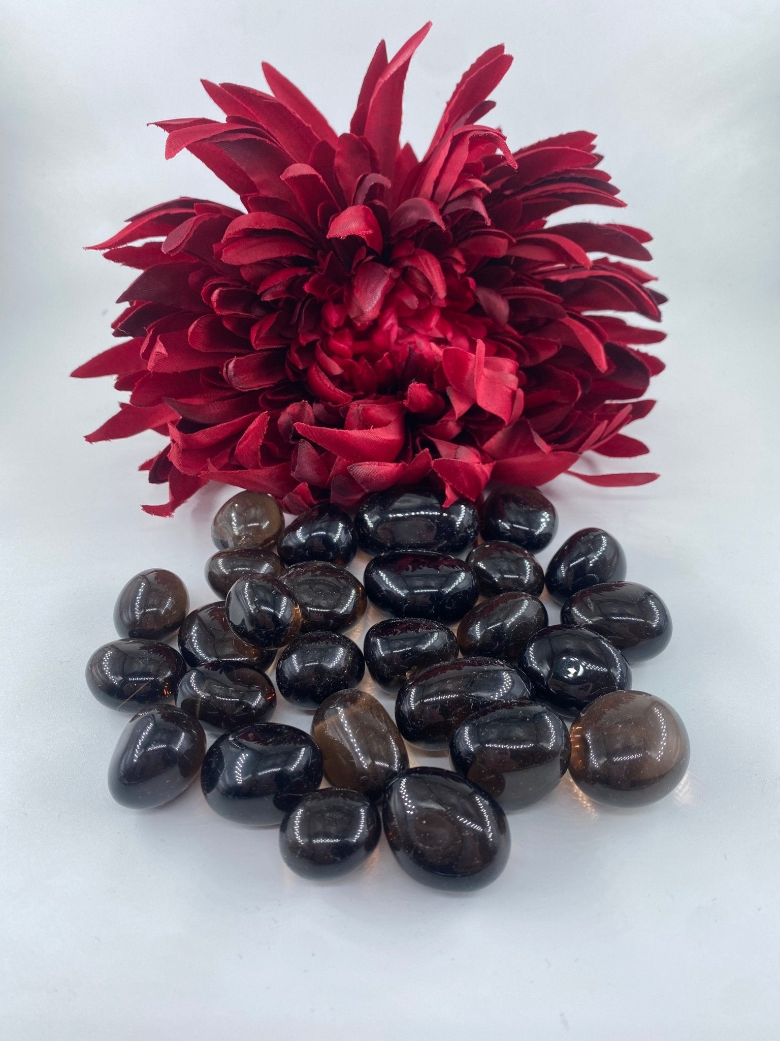 Polished Smoky Quartz - Tumble Stone featuring smoky brown hues and natural clarity - Luna Panther