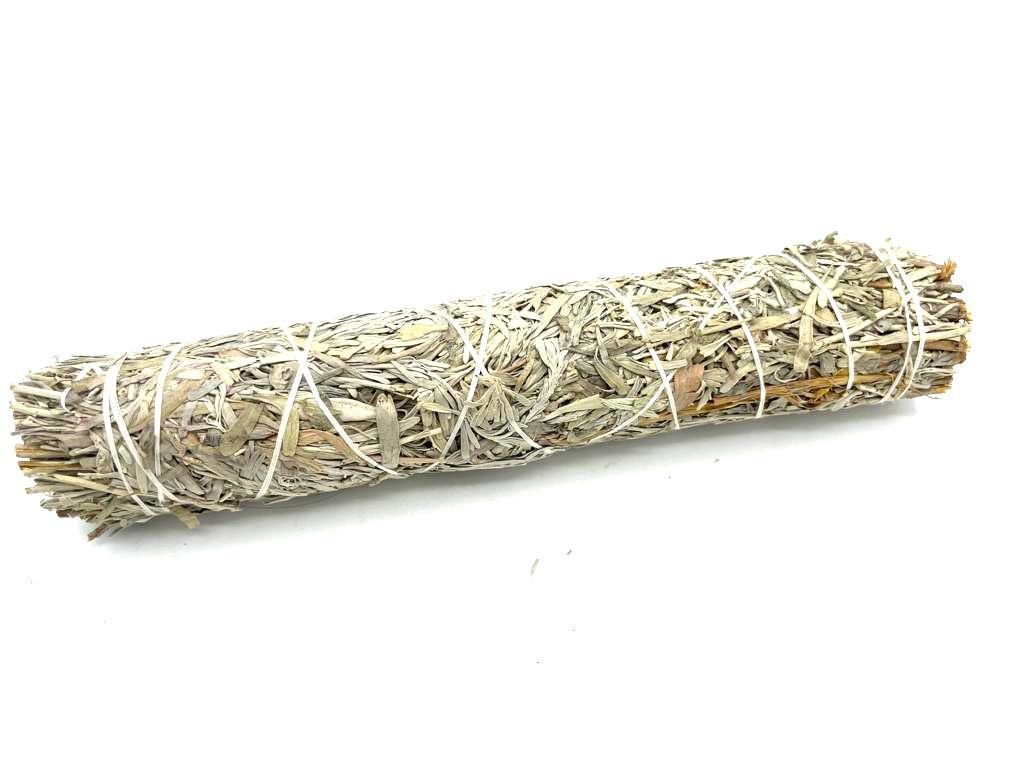 Polished Smudge Stick - Blue Sage 22.5 cm featuring natural patterning and unique variations - Luna Panther