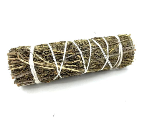 Polished Smudge Stick - Desert Sage 10 cm featuring natural patterning and unique variations - Luna Panther