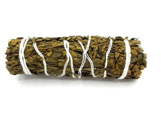 Polished Smudge Stick - Ruda Sage 10cm featuring natural patterning and unique variations - Luna Panther