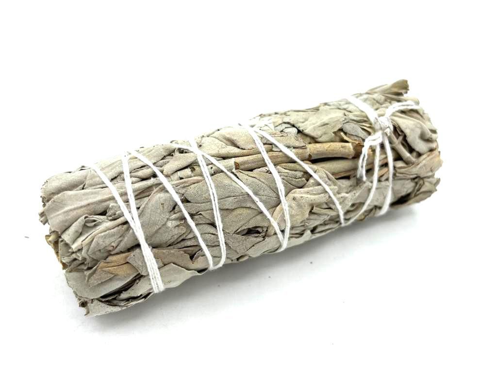 Polished Smudge Stick - White Sage 10cm featuring natural patterning and unique variations - Luna Panther