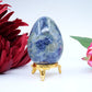 Polished Sodalite Egg 162G 60X46Mm featuring navy-blue tone with white veining - Luna Panther