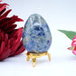 Polished Sodalite Egg 162G 60X46Mm featuring navy-blue tone with white veining - Luna Panther