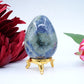 Polished Sodalite Egg 162G 60X46Mm featuring navy-blue tone with white veining - Luna Panther