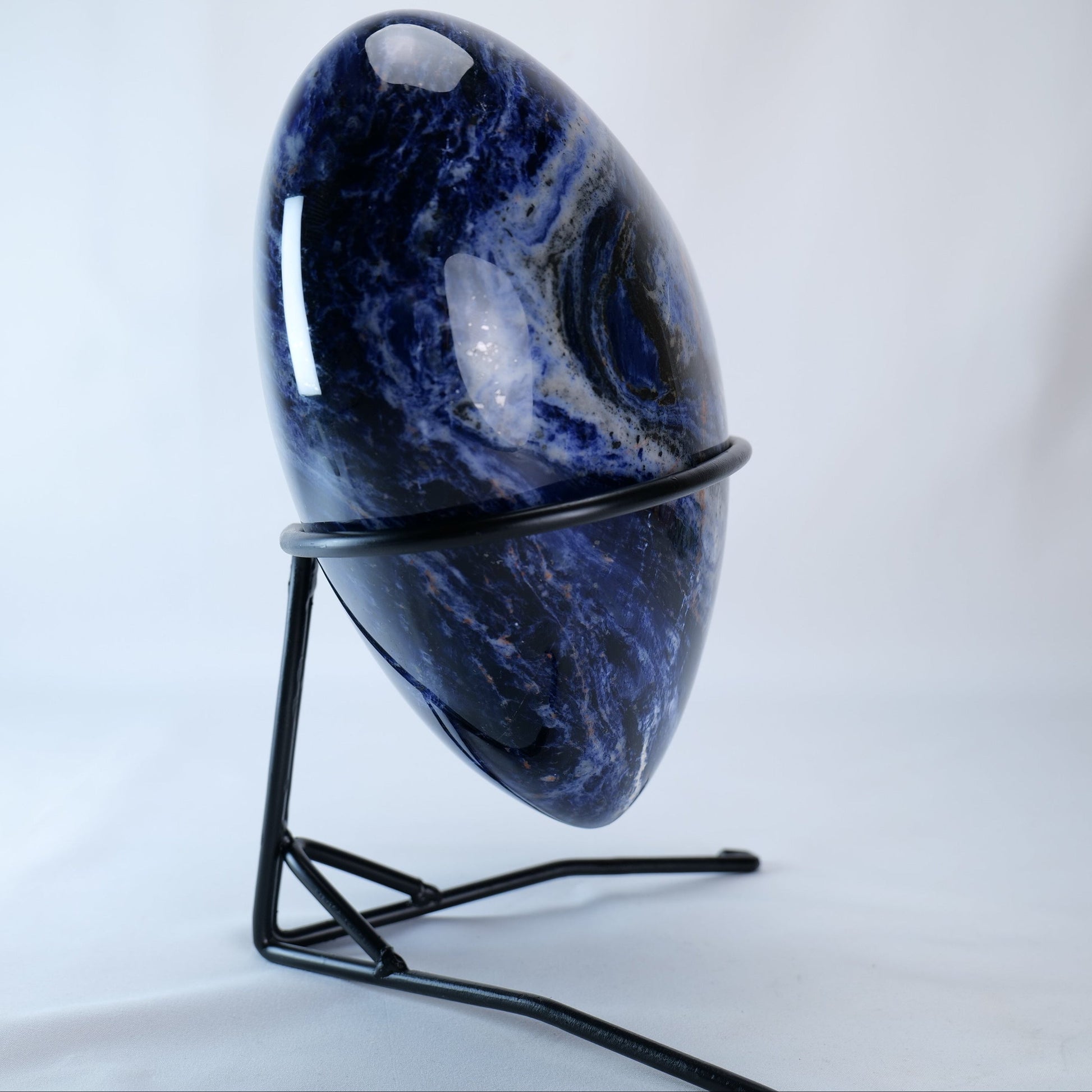 Sodalite Heart 7kg Collector’s Piece on Stand - Luna Panther