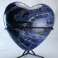 Sodalite Heart 7kg Collector’s Piece on Stand - Luna Panther