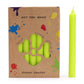 Solid Colour Dinner Candle Set - Pack of 21 - Rustic Lime Green - Luna Panther