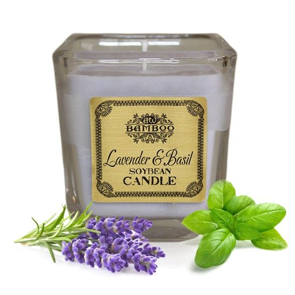 Soybean Jar Candles - Lavender & Basil - Luna Panther