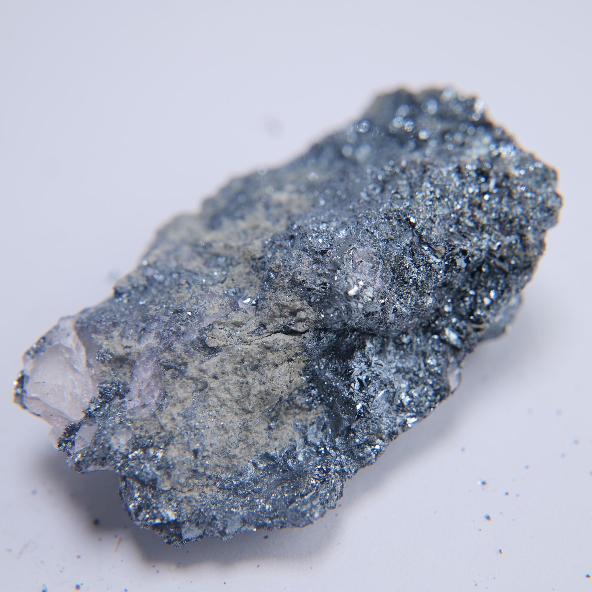 Specular Hematite & Quartz from Birch Tor & Vitifer Mine, Devon - 86.94g - Luna Panther