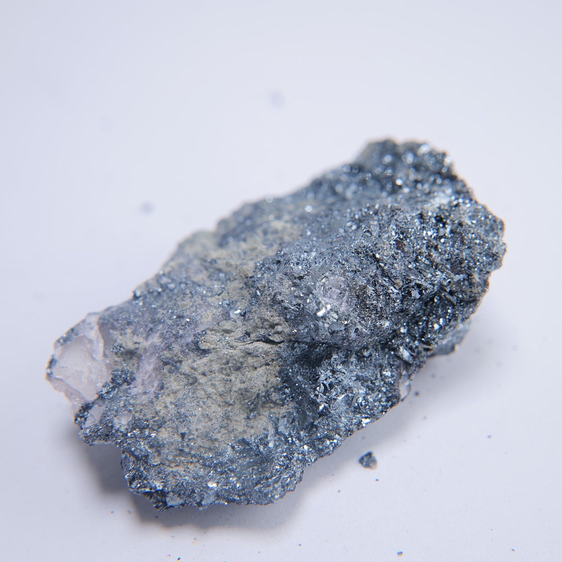 Specular Hematite & Quartz from Birch Tor & Vitifer Mine, Devon - 86.94g - Luna Panther