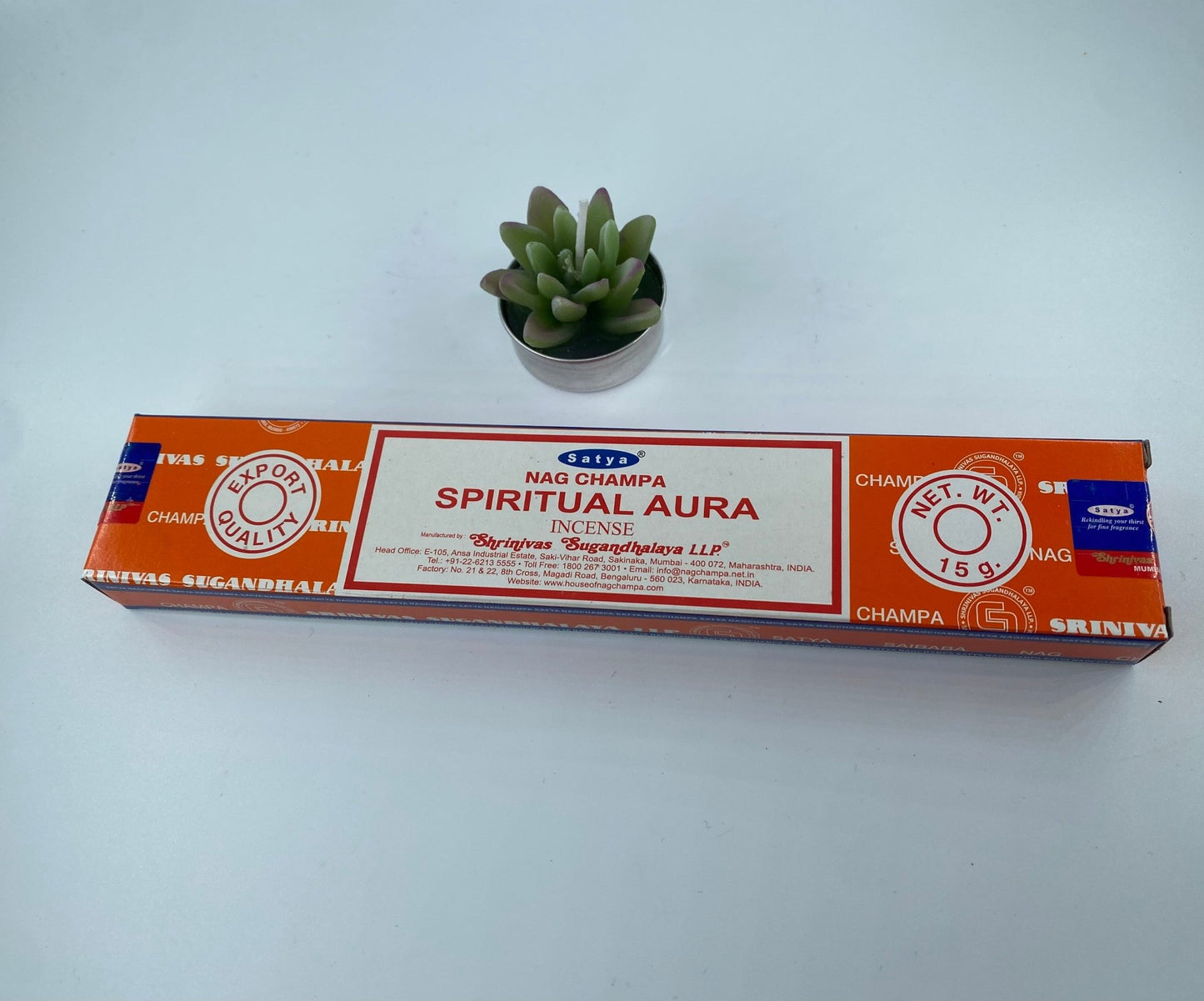 Polished Spiritual Aura Incense - Satya featuring natural patterning and unique variations - Luna Panther