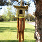 Square Seagrass Bird Box with Chimes 49x15cm - Luna Panther