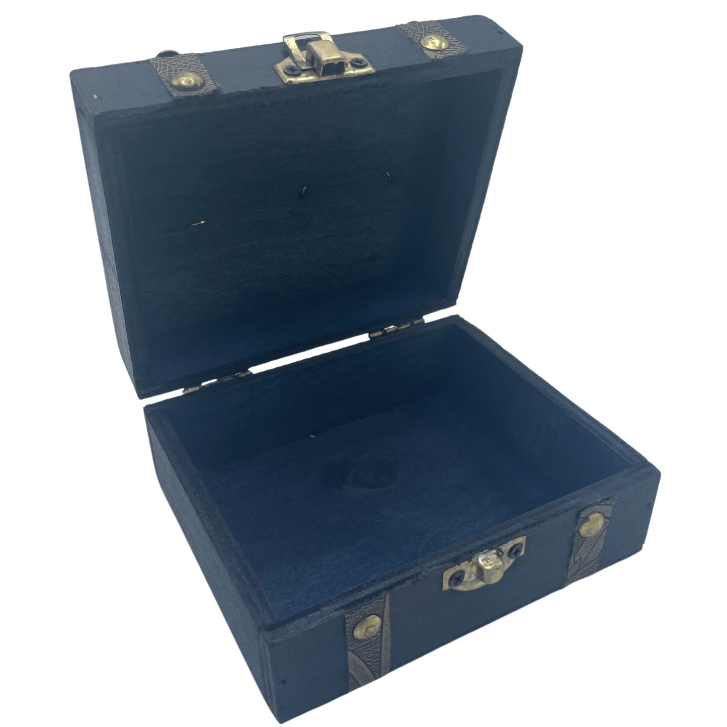 Square Tea Chest - Teal - Luna Panther