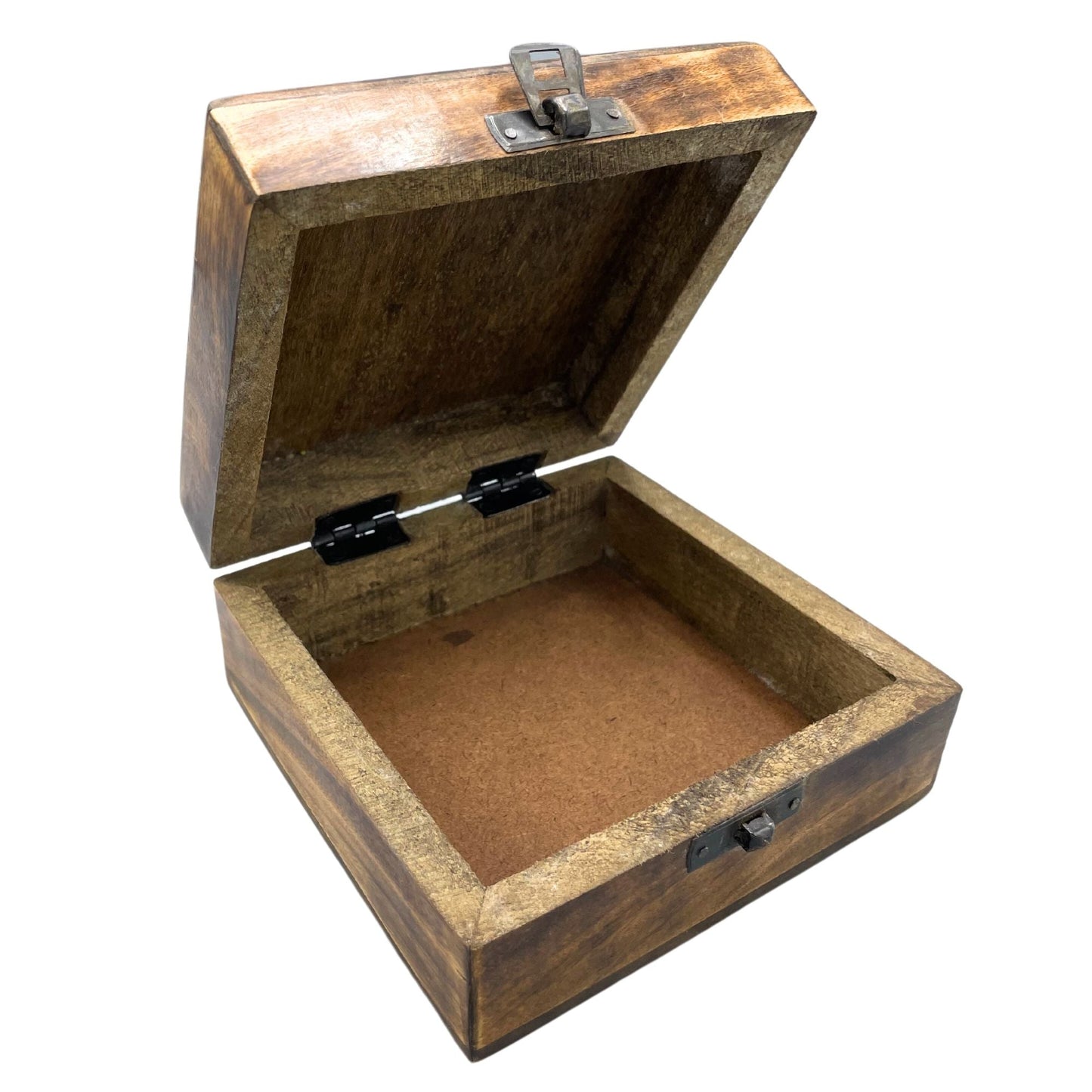 Square Wooden Keepsake Box 13x13x6cm - Buddha - Luna Panther