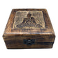 Square Wooden Keepsake Box 13x13x6cm - Buddha - Luna Panther
