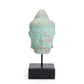 Stillness Buddha Head on Stand - Green Copper - Luna Panther