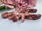 Natural Strawberry Calcite Scorpion featuring soft translucent tone and gentle sheen - Luna Panther