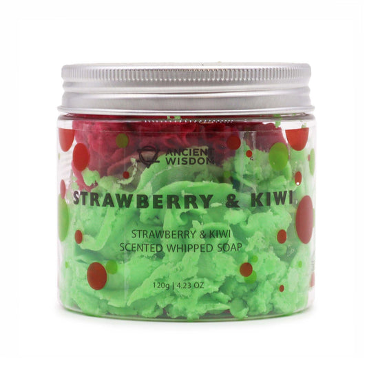 Strawberry & Kiwi Whipped Soap 120 g — bath & body, image 2 of 3. alternate view