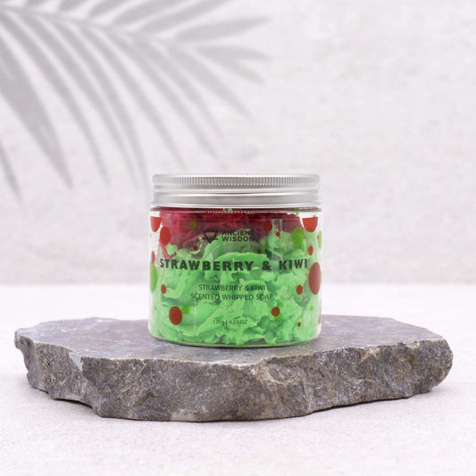 Strawberry & Kiwi Whipped Soap 120 g — bath & body, image 1 of 3.