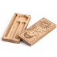 Sun – Moon Carved Crystal and Stone Box — product, image 3 of 4.
