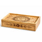 Sun Moon Carved Tarot Box with Drawer — craft storage boxes & cases, image 1 of 5.